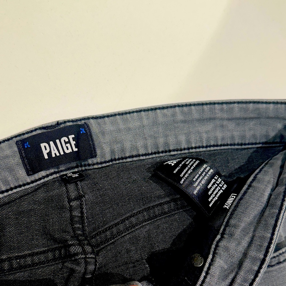 PAIGE Men's Dark Gray Jeans